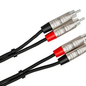 Hosa Pro HRR-050X2 Stereo Interconnect Dual RCA Cable 50 foot
