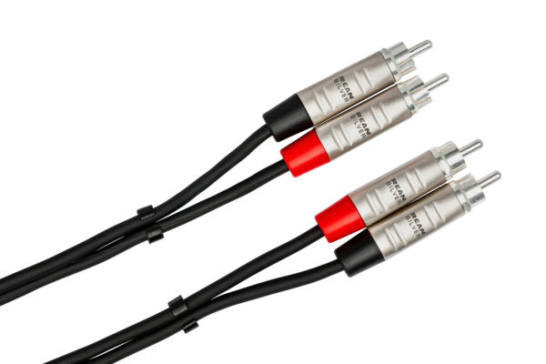 Hosa Pro HRR-010X2 Stereo Interconnect Dual RCA Cable 10 foot