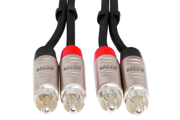 Hosa Pro HRR-050X2 Stereo Interconnect Dual RCA Cable 50 foot