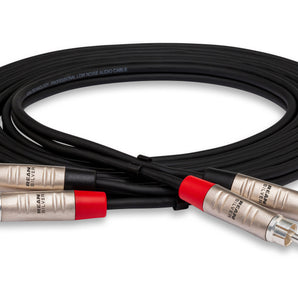 Hosa Pro HRR-003X2 Stereo Interconnect Dual RCA Cable - 3 foot