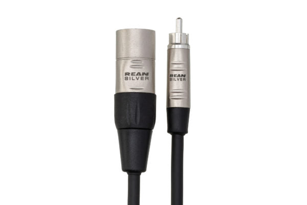 Hosa Pro HRX-020 RCA to XLR Male Unbalanced Interconnect Cable 20 foot