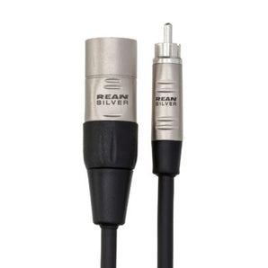 Hosa Pro HRX-005 RCA to XLR Male Unbalanced Interconnect Cable - 5 foot