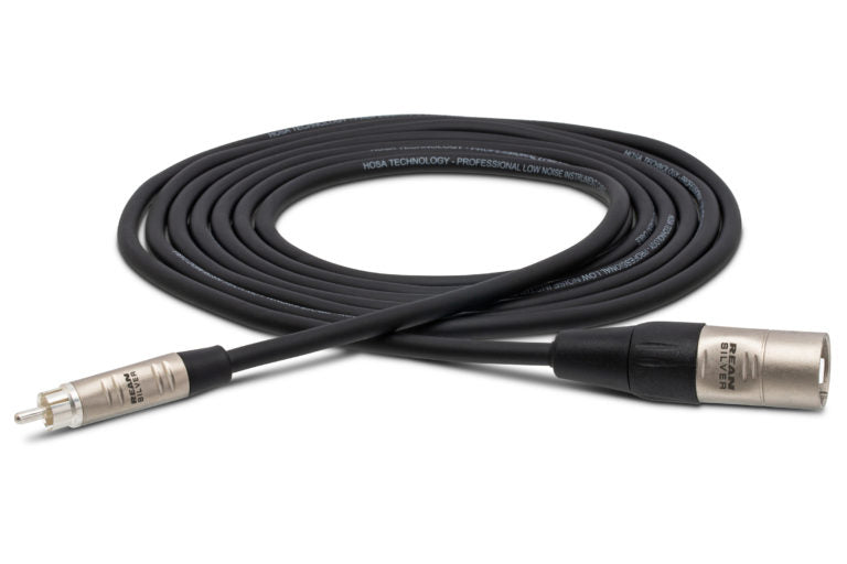 Hosa Pro HRX-015 RCA to XLR Male Unbalanced Interconnect Cable 15 foot