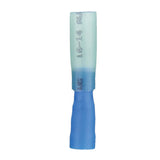 Install Bay HSBFB Heat Shrink Blue Female Bullet Connector 16-14 Gauge .157 close-up view