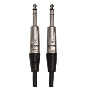 Hosa Pro HSS-010 Balanced Interconnect Cable - REAN 1/4-inch TRS Male to REAN 1/4-inch TRS Male - 10 foot