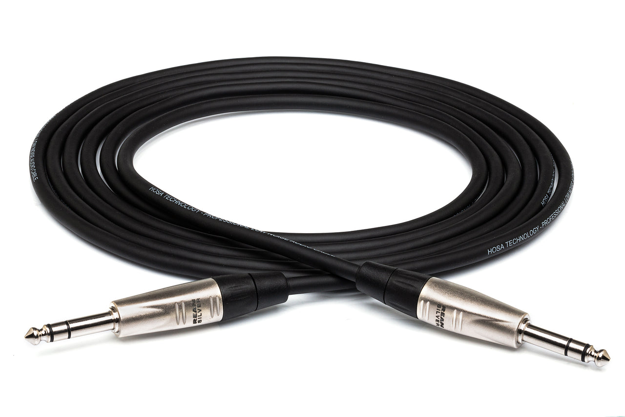 Hosa Pro HSS-100 Balanced Interconnect Cable REAN 1/4" TRS Male to REAN 1/4" TRS Male 100 foot