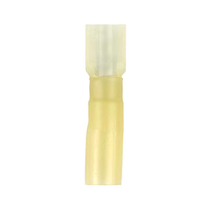Install Bay HSYMFI Heat Shrink Yellow Male Quick Disconnects 12-10 Gauge .250