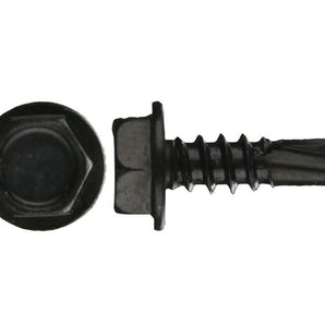 Install Bay HWHT81 Hex Washer Head Tek Screw #8 x 1 Inch - Box of 500