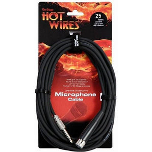 On-Stage MC12-25HZ Hi-Z Mic Cable (25', XLR-QTR)