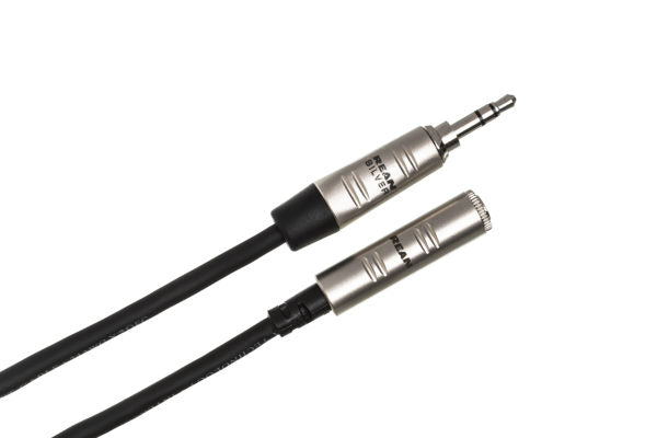 Hosa Pro HXMM-025 Headphone Extension Cable 3.5mm REAN TRS Female to 3.5mm TRS Male - 25 foot