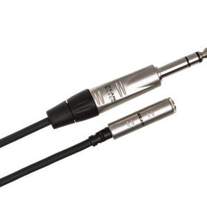 Hosa Pro HXMS-025 Headphone Adapter Cable REAN 3.5mm TRS Female to 1/4" TRS Male 25 foot