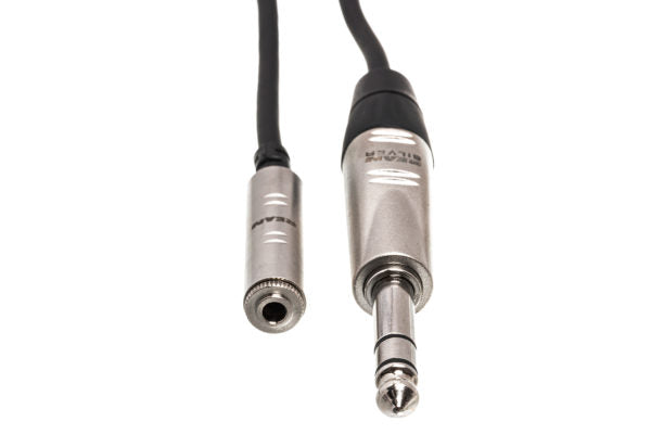Hosa Pro HXMS-010 Headphone Adapter Cable REAN 3.5mm TRS Female to 1/4" TRS Male 10 foot