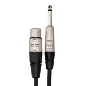 Hosa Pro HXP-005 Unbalanced Interconnect Cable - REAN XLR Female to 1/4-inch TS Male - 5 foot
