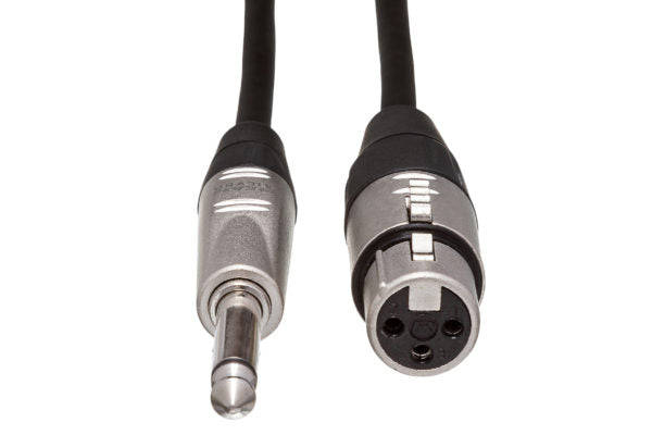 Hosa Pro HXP-015 Unbalanced Interconnect Cable REAN XLR Female to 1/4" TS Male 15 foot