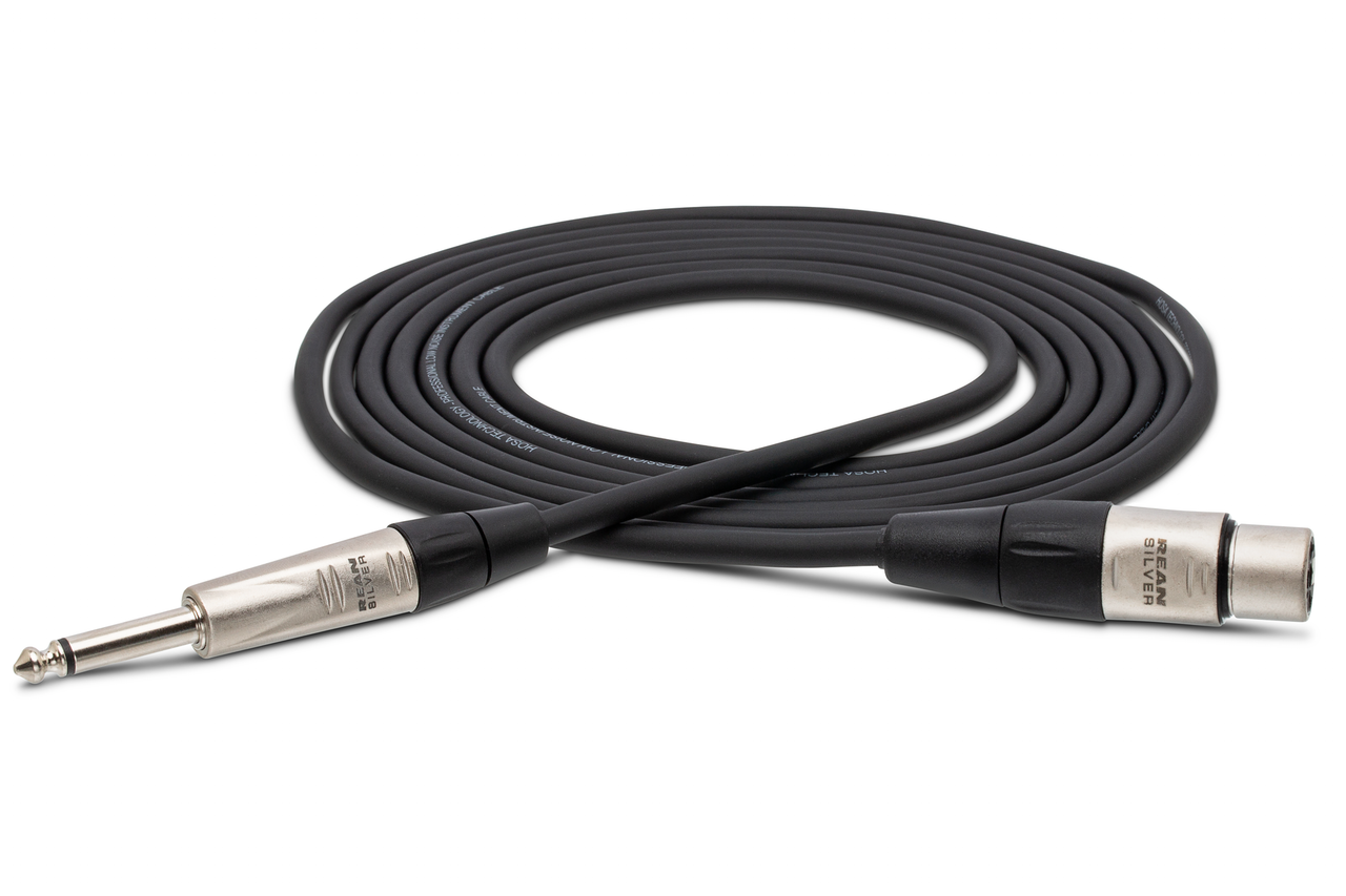 Hosa Pro HXP-015 Unbalanced Interconnect Cable REAN XLR Female to 1/4" TS Male 15 foot