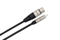 Thumbnail for Hosa Pro HXR-020 RCA to XLR Female Unbalanced Interconnect Cable 20 foot