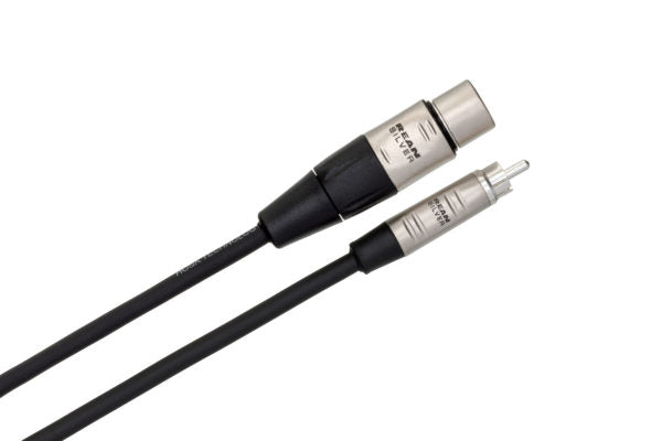 Hosa Pro HXR-015 RCA to XLR Female Unbalanced Interconnect Cable 15 foot