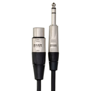 Hosa Pro HXS-001.5 Balanced Interconnect - REAN XLR Female to 1/4-inch TRS Male - 1.5 foot