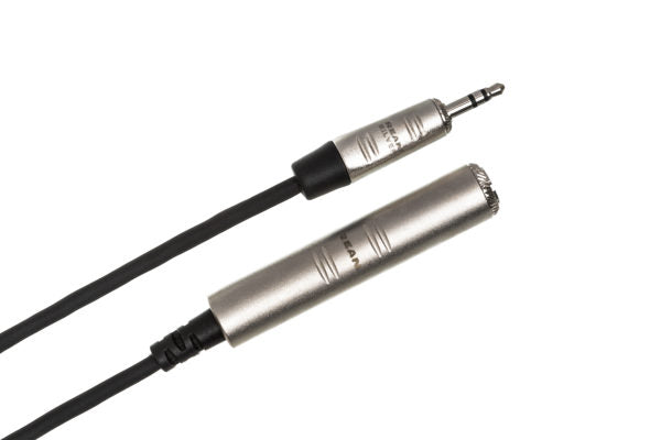 Hosa Pro HXSM-025 Headphone Adaptor Cable REAN 1/4" TRS Female to 3.5 mm TRS Male 25 foot