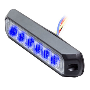 Heise Municipality HE-MUMRK-6B Single Color Blue Marker Lights - 4.9-Inch, 6 LED