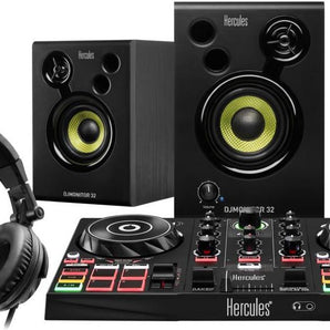Hercules DJ Learning Kit w/ Controller, Speakers, Headphones, and Software