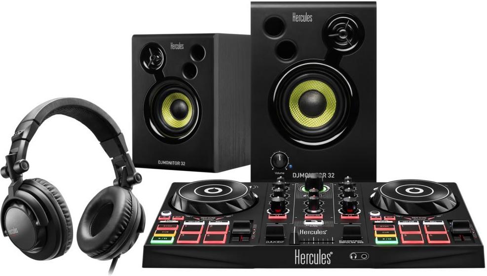 Hercules DJ Learning Kit w/ Controller, Speakers, Headphones, and Software