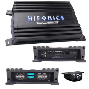 Hifonics HCC-1500.1D 1500W RMS Class D Monoblock Car Amplifier + Amp Kit