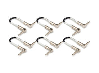 Thumbnail for Hosa CPE-606 Guitar Pedalboard Patch Cable - Right Angle to Right Angle - 6 inch (6-pack)