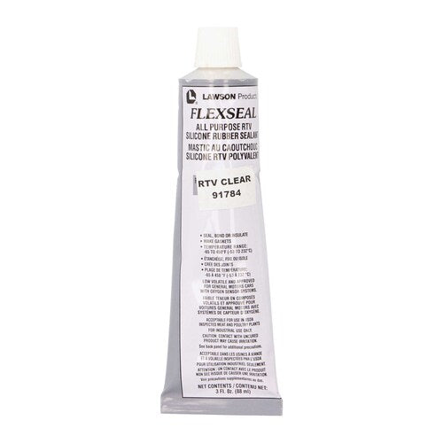 Install Bay IB91784 FLEXSEAL RTV Silicone Sealant - Clear 3Oz