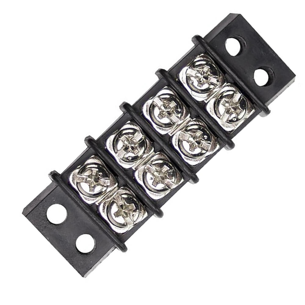 Install Bay IBBS4P Barrier Strip 12-22 GA NO.8 Spade - 4 Position - 10 Pack