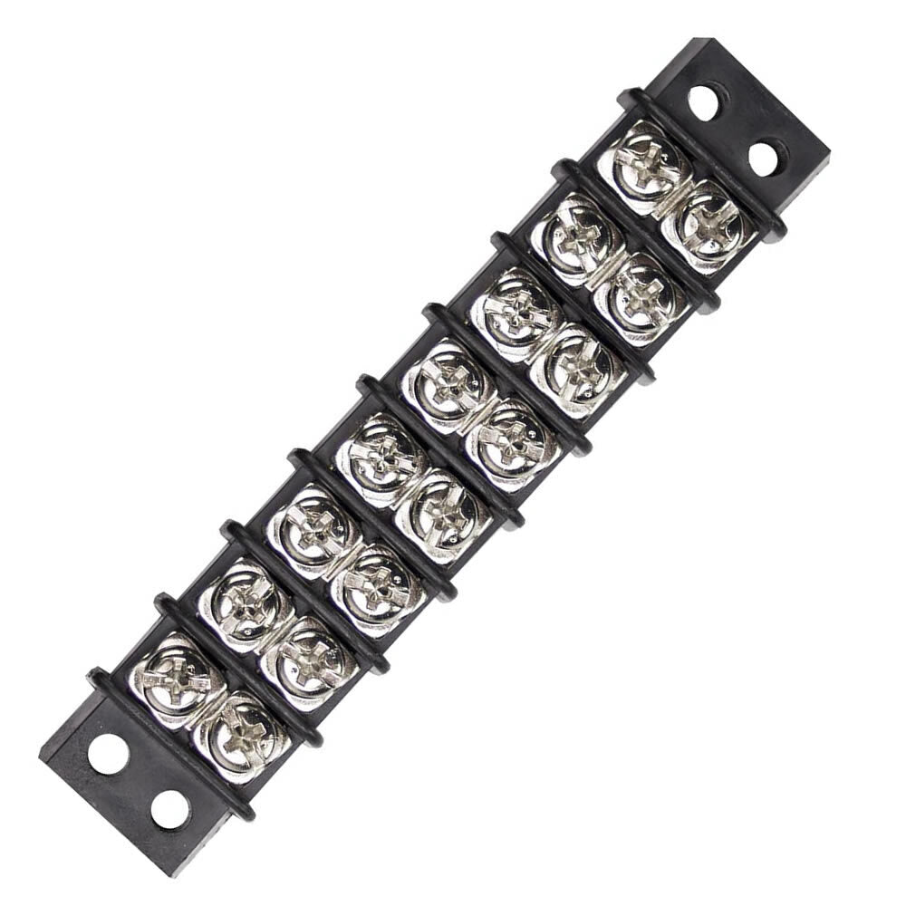 Install Bay IBBS8P Barrier Strip 12-22 GA NO.8 Spade - 8 Position - 10 Pack