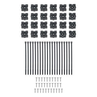 Thumbnail for Install Bay IBCTKIT100 100-Piece 4GA to 1/0GA Modular Cable Management Clamp Set