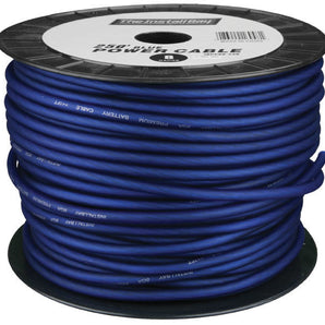 Install Bay IBPC04-125 CCA Value Line 4 Gauge Power Cable Blue - 125 Foot Coil