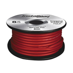 Install Bay IBPC08R-250 CCA Value Line 8 Gauge Power Cable Red - 250 Foot Coil