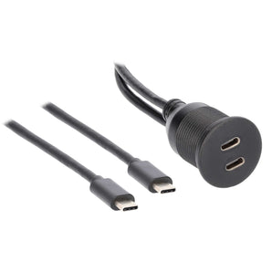 Install Bay IBR113 Dual USB-C Charge And Data Flush Mount - Retail Pack