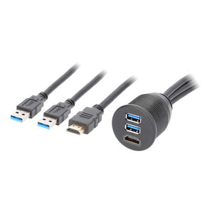 Install Bay IBR115 HDMI® + 2 USB 3.0 Flush Mount - Retail Pack