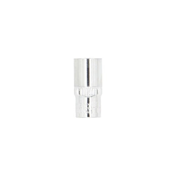 Install Bay IBR126 Socket 8MM 1/4" Drive Short Wall 6pt for tool use, showcasing a chrome finish and 6-point design.