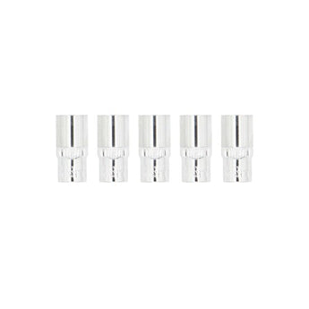 Install Bay IBR126 Socket 8MM 1/4" Drive Short Wall 6pt for tool use, showcasing a chrome finish and 6-point design.