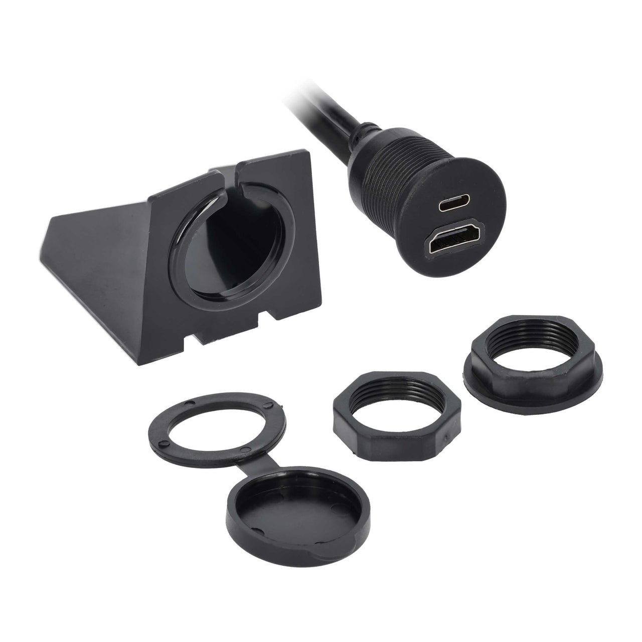 Install Bay IBR137 Input Type C/HDMI To Output Type C/HDMI "D" Ext Cable 3'