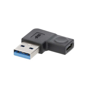 Install Bay IBR139 USB-A 3.0 To USB-C 2.0 Right Angle Adapter