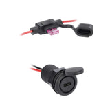 Install Bay IBR142 type-c charging socket with fuse holder and cap, designed for fast charging of devices.