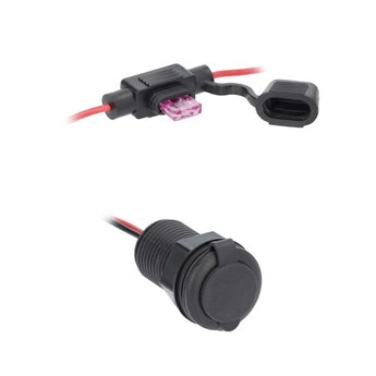 Install Bay IBR142 type-c charging socket with fuse holder and cap, designed for fast charging of devices.