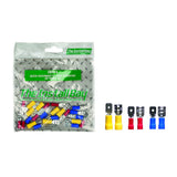 Install Bay IBR14 assorted quick disconnects in a retail pack, featuring yellow, blue, and red connectors.