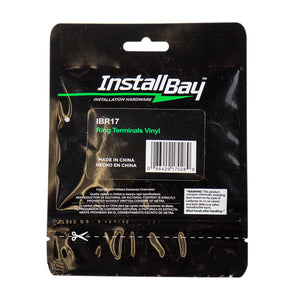 Install Bay IBR17 assorted ring terminals vinyl packaging for automotive hardware.