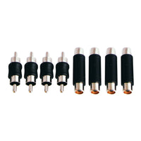 Thumbnail for Install Bay IBR24 Nickel Plated RCA Couplers - Retail Pack