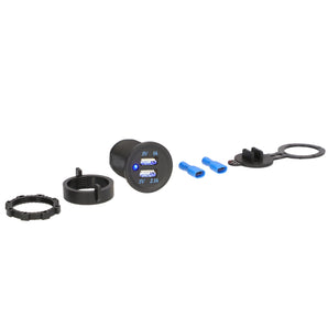 Install Bay IBR57 Dual USB Water Resistant with Cover - Retail Pack