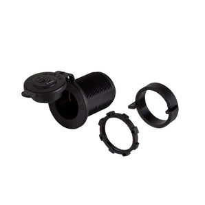 Install Bay IBR58 12V power socket water resistant with cover components and accessories