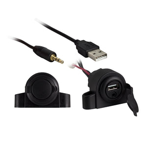 Install Bay IBR72 3.5MM AUX Audio Input with USB Charge/Data Ext - Retail Pack