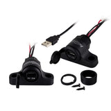 Install Bay IBR78 surface mount USB socket with dual ports and mounting accessories