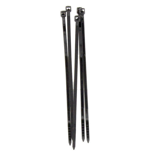 Install Bay IBR83 Black Cable Ties 8in 40lb - 24 Piece Retail Pack